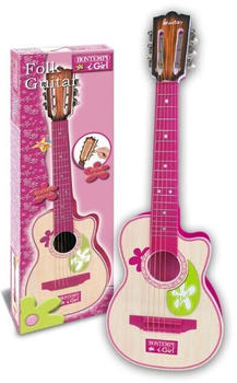 Bontempi Pinke Holzgitarre mit 6 Saiten