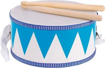 Goki Holztrommel mit Schl&auml;geln blau/wei&szlig; (61898)