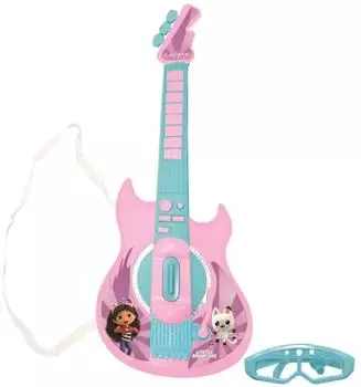 Lexibook Gabby's Dollhouse Elektronische Gitarre mit Mikrofon und Lichteffekten (K260GDH)