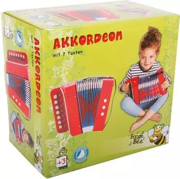 Bontempi Akkordeon 7 Tasten, mehrfarbig (68101310)