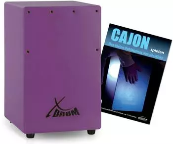 XDRUM KC-37VT Kinder-Cajon Set mit Schule, violett (00089546)