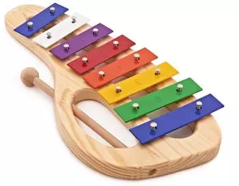Gear4music Glockenspiel Regenbogen, 8 Noten (TH8C)