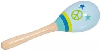 Goki Maracas Peace Holz, f&uuml;r Kinder ab 3 Jahren (61843)