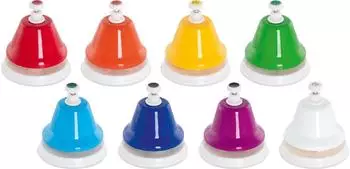 Goki Glocken II Glockenspiel-Set, 8 Glocken, Metall/Kunststoff (61855)