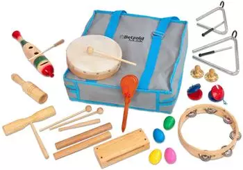 Betzold Rhythmik-Tasche mit 19 Instrumenten, ab 3 Jahre (758325)