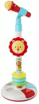 Reig Fisher Price Mikrofon mit Lichtern und höhenverstellbarem Ständer (2722)