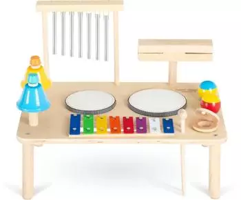 Classic Cantabile MT-121 Rhythmus-Musikspielzeug aus Holz, 12-teilig, ab 1 Jahr (MT-121)