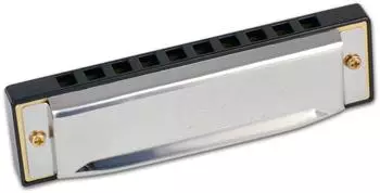 Bontempi Mundharmonika 10 Noten, Metall, mehrfarbig (30 1020)