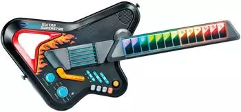 VTech Kidi Guitar Superstar interaktive Kinder-E-Gitarre mit LEDs und Bluetooth (80-591004)