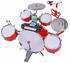 Simba Plug Play Drumset 106834437
