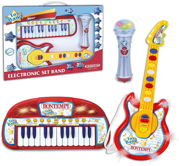 Bontempi Keyboard, Gitarre und Mikrofon Set