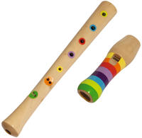 Eichhorn Kinder-Musikinstrument 100003481, Fl&ouml;te aus Holz, ab 4 Jahre