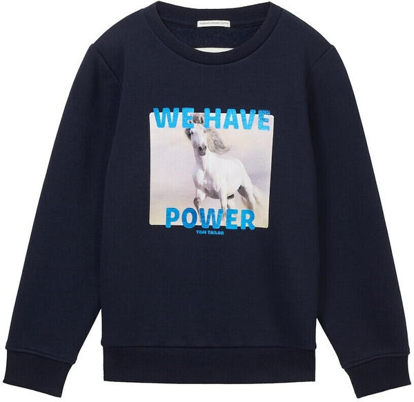 Tom Tailor Girls Sweatshirt mit Artwork sky captain blue (1037952)
