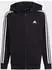 Adidas Kids Essentials 3-Stripes Fleece Full-Zip Hoodie (HR6331) black