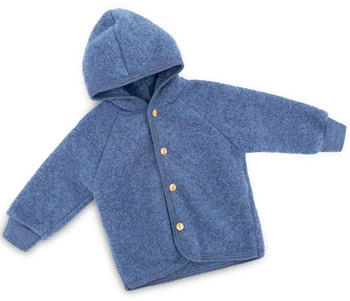 Engel Natur Kapuzenjacke mit Holzkn&ouml;pfen (575520) blue melange