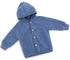 Engel Natur Kapuzenjacke mit Holzknöpfen (575520) blue melange