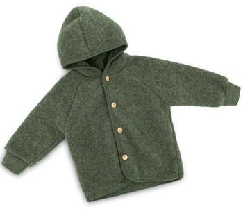 Engel Natur Kapuzenjacke mit Holzkn&ouml;pfen (575520) schilf melange