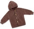 Engel Natur Kapuzenjacke mit Holzknöpfen (575520) zimt melange
