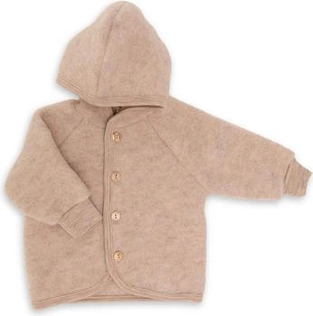 Engel Natur Kapuzenjacke mit Holzknöpfen (575520) sand melange