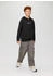 s.Oliver Unisex Kapuzen-Sweatshirt mit Känguru-Tasche und Frontprint (2160637) schwarz