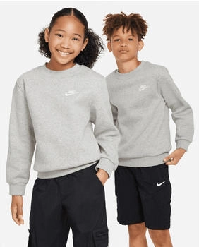Nike Kinder Pullover Club Fleece (FD3006) dk grey heather/white