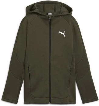 Puma Evostripe Full Kinder Kapuzenjacke khaki