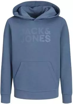 Jack & Jones Corp Logo Hoodie (12152841) oceanview/printbigtonal