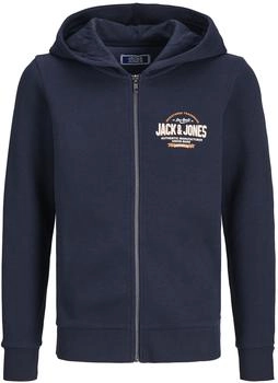 Jack & Jones Logo Sweatshirt (12258859) navyblazer/printwhite/marmelade