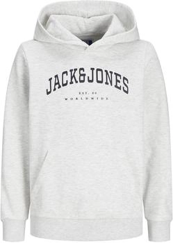 Jack & Jones Caleb Varsity Hoodie (12259564) whitemelange/loose