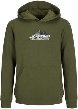 Jack & Jones Mountain Logo Sn Mni Hoodie (12268041) cypress