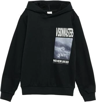 s.Oliver Wärmendes Kapuzen-Sweatshirt mit Frontprint (2153523) schwarz