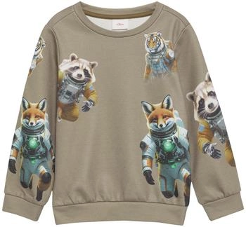 s.Oliver Sweatshirt mit All-over-Print (2156669) beige