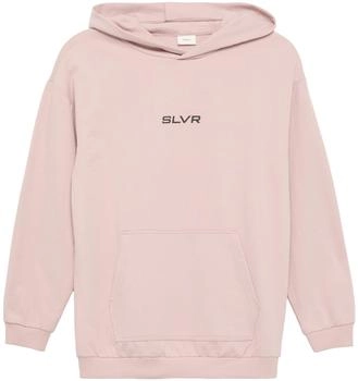 s.Oliver Unisex Kapuzen-Sweatshirt mit K&auml;nguru-Tasche und Frontprint (2160637) rosa