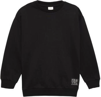 s.Oliver Unisex Sweatshirt mit Rippb&uuml;ndchen und Print (2160639) schwarz
