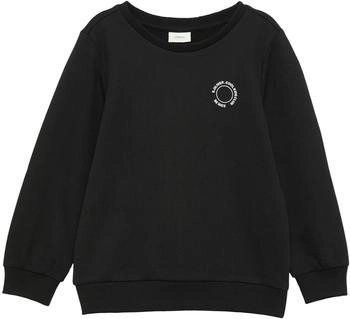 s.Oliver Unisex Sweatshirt mit Rippbündchen und kleinem Print-Detail (2160640) schwarz