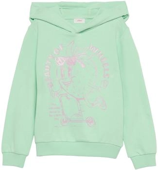 s.Oliver Hoodie mit Glitzerprint (2163150) türkis