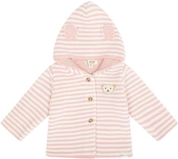 Steiff Mädchen Junge Strickjacke Stripes Silver Pink Baby (L000030034_3015)