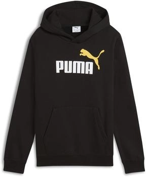 Puma Kids ESS 2 Color No. 1 Logo Hoodie FL (685822) puma black-sunny yellow