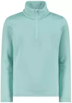 CMP M&auml;dchen Stretch Performance Stehkragenshirt mit kurzem Rei&szlig;verschluss (39E2245) acqua2