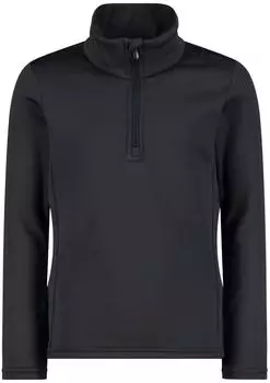 CMP M&auml;dchen Stretch Performance Stehkragenshirt mit kurzem Rei&szlig;verschluss (39E2245) antracite