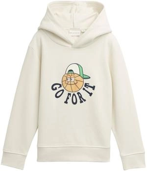 Tom Tailor Special Artwork Sweatshirt mit Bio-Baumwolle greyish white / (1042818_32257)