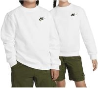 Nike FD3006/100, Nike - Kid's NSW Club Fleece Crew L/S - Longsleeve Gr XL wei&szlig;