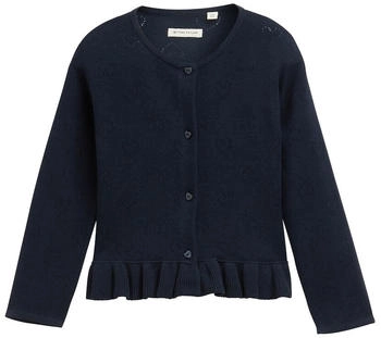 Tom Tailor Ajour-Cardigan mit Herzmuster sky captain blue / (1045808_10668)