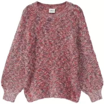 s.Oliver Strickpullover mit Farbverlauf und Glitzergarn / pink mehrfarbig 2173278.45X3.