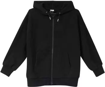 s.Oliver Oversized Sweatshirt-Jacke mit kuscheliger Innenseite / schwarz 2170702.9999.