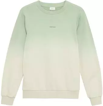 s.Oliver Sweatshirt mit Schriftprint und Farbverlauf / creme grün 2164568.0330.