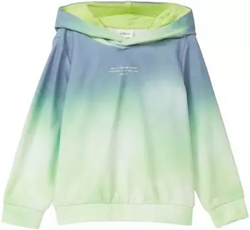 s.Oliver Hoodie mit Farbverlauf / grün mehrfarbig 2176087.54D1.