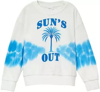 s.Oliver Oversized-Sweatshirt mit Batik-Effekt / creme 2167286.0210.