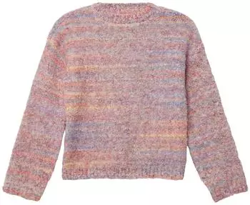 s.Oliver Weicher Strickpullover im Loose Fit / pink mehrfarbig 2175062.45X3.