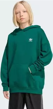 Adidas Weit geschnittener Fleece-Hoodie Kids Collegiate Green (KE3730)